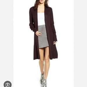 LEITH open front long sweater/duster